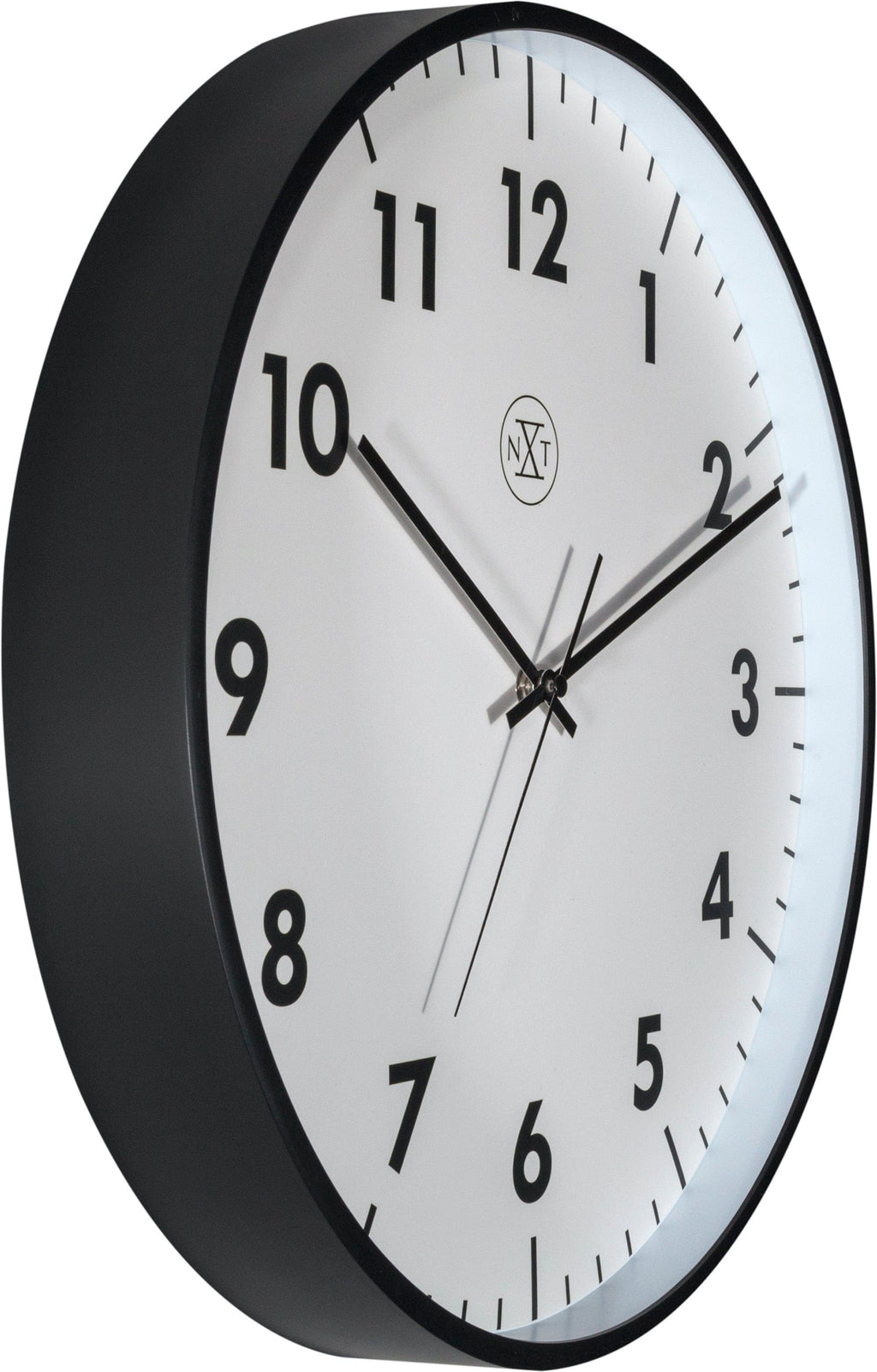 NeXtime - Wall clock - 40 cm - Plastic - Black - 'New'
