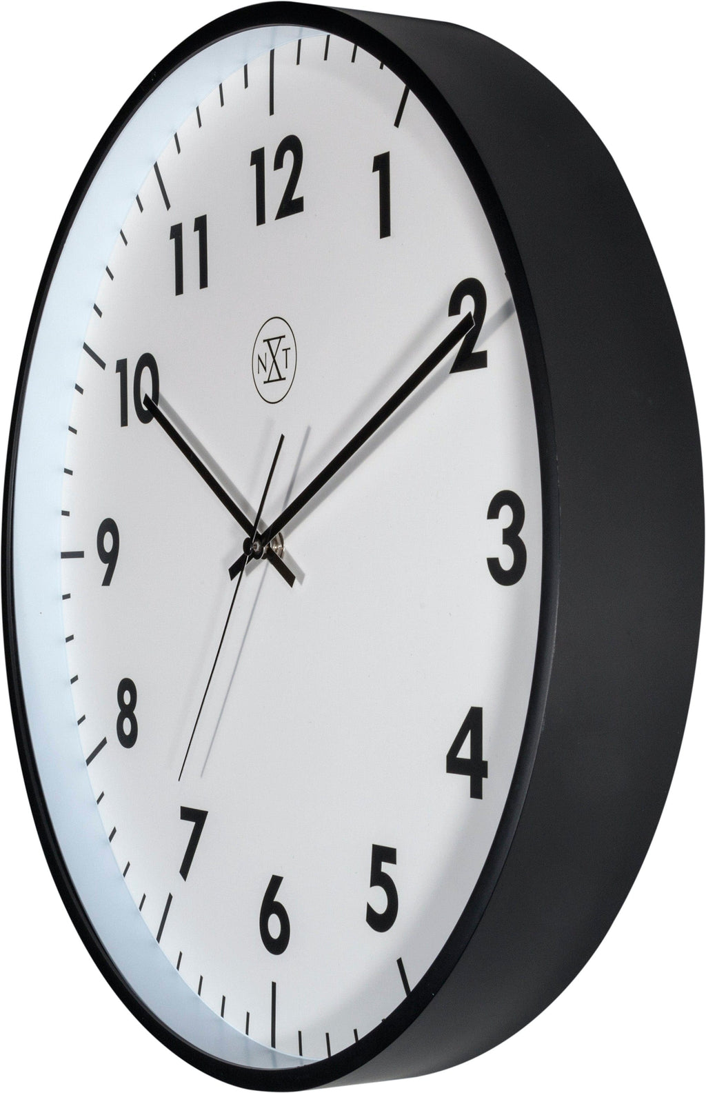 NeXtime - Wall clock - 40 cm - Plastic - Black - 'New'