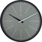 Front Picture 7328GS,Gray,Wall Clock,Step,Plastic,Grey,#color_grey