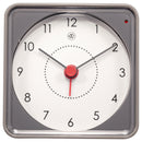Front Picture 7343GS,Nathan,Alarm Clock,Silent,Plastic,Grey,