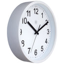 Horloge murale 25,5cm - Silencieuse - Plastique - "Robust"