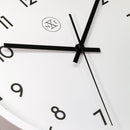 Wall clock 30cm - Silent - Plastic - "Easy Big"