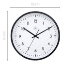 Wall clock 30cm - Silent - Plastic - "Easy Big"