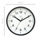 Wall clock 20cm - Silent - Plastic - "Easy Small"