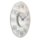 Wall clock - 30 x 3.5 cm - Glass - 'Classy Round'