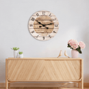 Horloge murale - 55 cm - Bois - Marron - 'Nadir'