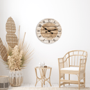 Horloge murale - 55 cm - Bois - Marron - 'Nadir'