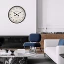 Horloge murale - 60 cm - Plastique - Noir/Crème - 'Ambera'