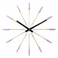 NeXtime Plug Inn oversized designer metal wall clock, unique home decor #color_lavender