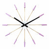 NeXtime Plug Inn oversized designer metal wall clock, unique home decor #color_lavender
