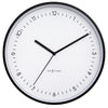 Berlin wall clock -  modern metal minimalist clock #color_White