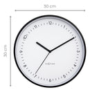 Wall clock 30cm - Silent - Aluminium - "Berlin"