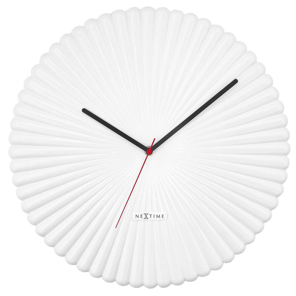 Wall Clock; Silent Clock; Designer Clock; Gift; NeXtime; Stylish Clock; Modern Clock; White dial face; Arabic Index; Home Décor; #color_white