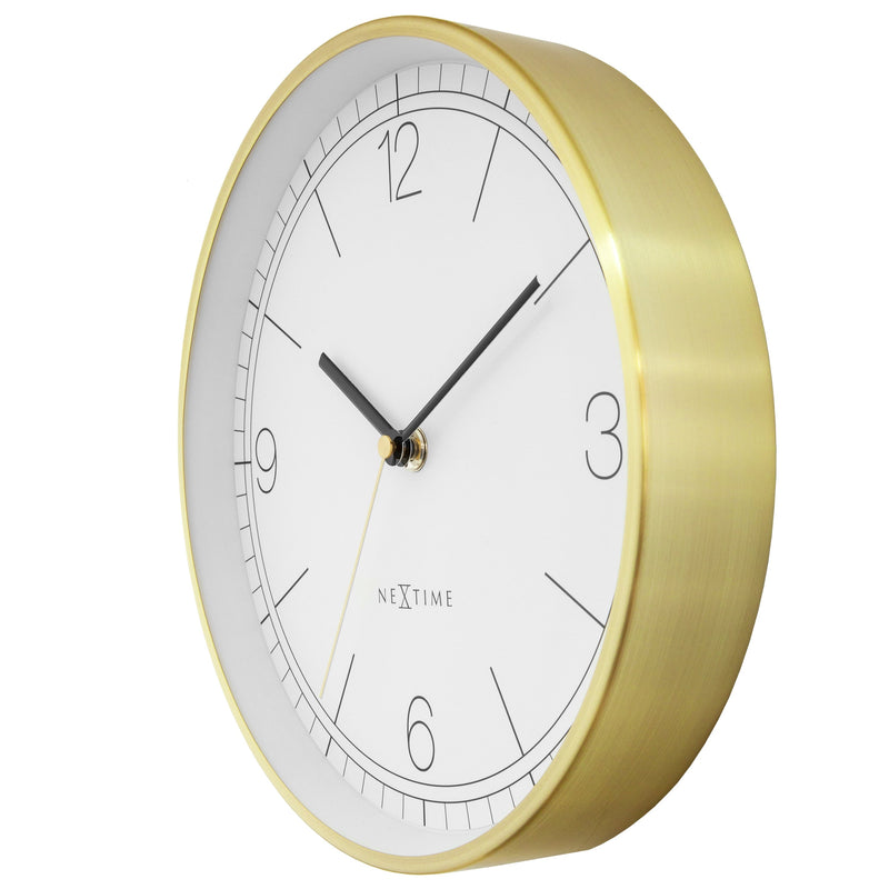 Wall Clock; Silent Clock; Designer Clock; Gift; NeXtime; Stylish Clock; Modern Clock; White dial face; Arabic Index; Home Décor;