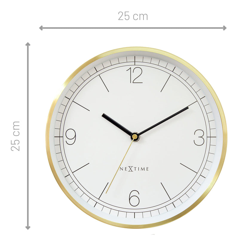 Wall Clock; Silent Clock; Designer Clock; Gift; NeXtime; Stylish Clock; Modern Clock; White dial face; Arabic Index; Home Décor;