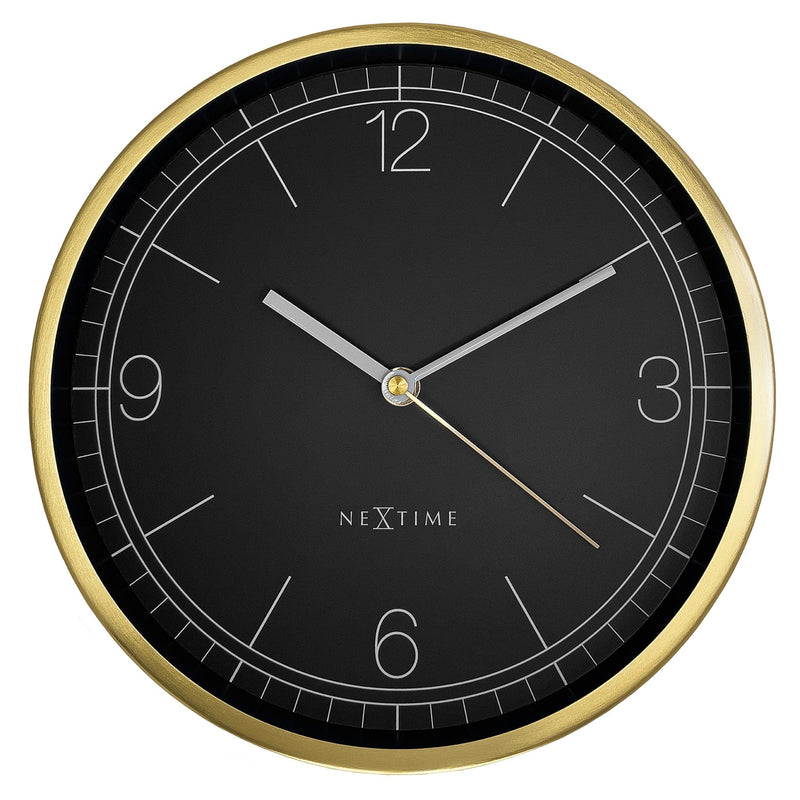 Wall Clock; Silent Clock; Designer Clock; Gift; NeXtime; Stylish Clock; Modern Clock; Black dial face; Arabic Index; Home Décor;