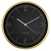 Wall Clock; Silent Clock; Designer Clock; Gift; NeXtime; Stylish Clock; Modern Clock; Black dial face; Arabic Index; Home Décor; #color_black