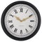 Wall clock 76cm-Black/Grey-Plastic-NeXtime 'Chopin Large'