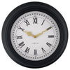 Wall clock 40cm-Silent-Black/Grey-Plastic-NeXtime 'Chopin'