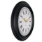 Wall clock 40cm-Silent-Black/Grey-Plastic-NeXtime 'Chopin'