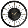 Wall clock 60cm-Silent-Black-Metal-NeXtime 'Orbit'