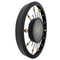 Wall clock 60cm-Silent-Black-Metal-NeXtime 'Orbit'