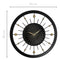 Wall clock 60cm-Silent-Black-Metal-NeXtime 'Orbit'