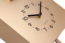 Wall clock 21.5x41.5x8.5cm-Pendulum-Rose Gold-Plastic-NeXtime 'Twitter'