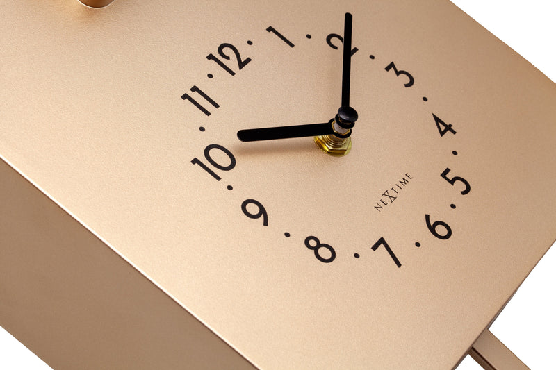 Wall clock 21.5x41.5x8.5cm - Pendulum - Cuckoo -NeXtime 'Twitter'