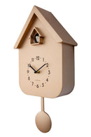 Wall clock 21.5x41.5x8.5cm-Pendulum-Rose Gold-Plastic-NeXtime 'Twitter'