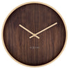 Wall Clock; Silent Clock; Designer Clock; Gift; NeXtime; Stylish Clock; Modern Clock; White dial face; Arabic Index; Home Décor; #color_brown