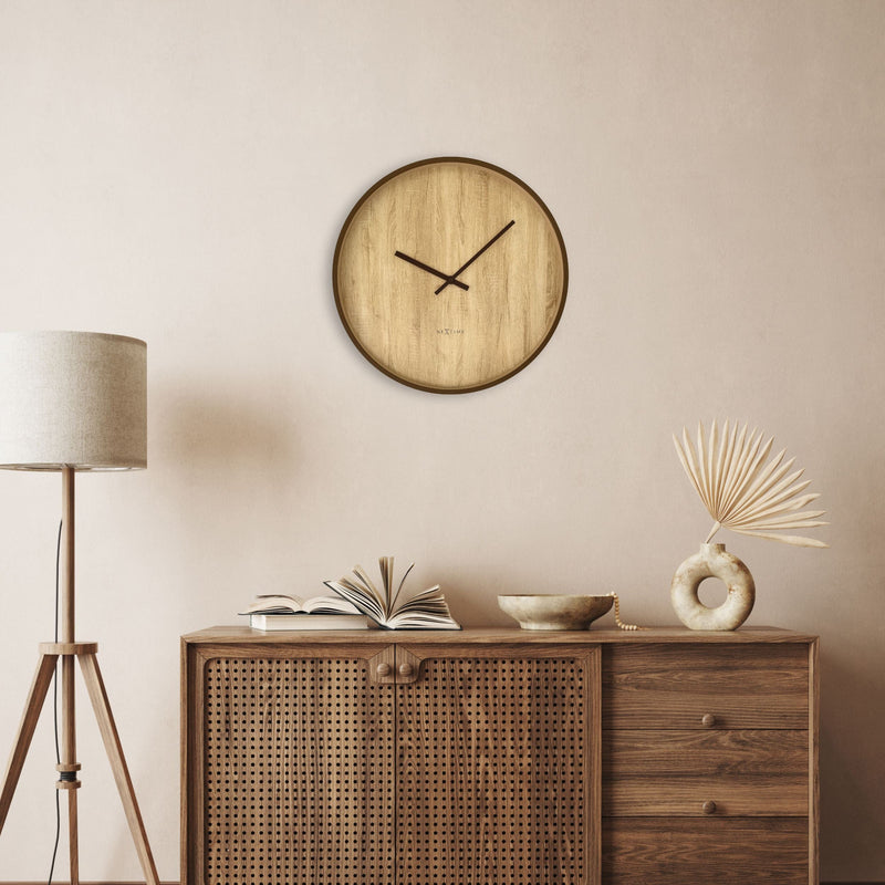 Wall Clock; Silent Clock; Designer Clock; Gift; NeXtime; Stylish Clock; Modern Clock; White dial face; Arabic Index; Home Décor;