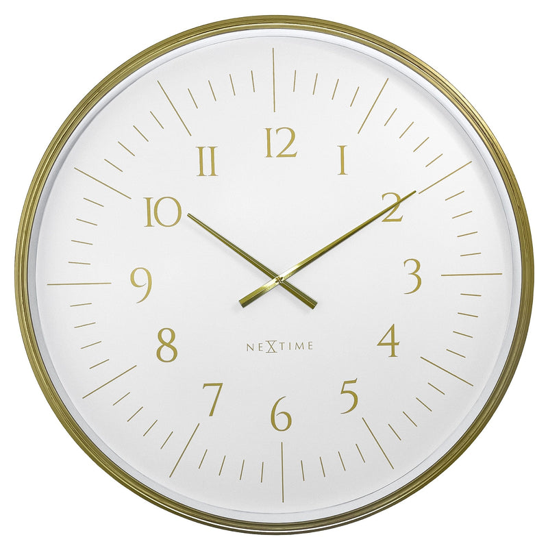 Wall Clock; Silent Clock; Designer Clock; Gift; NeXtime; Stylish Clock; Modern Clock; White dial face; Arabic Index; Home Décor;