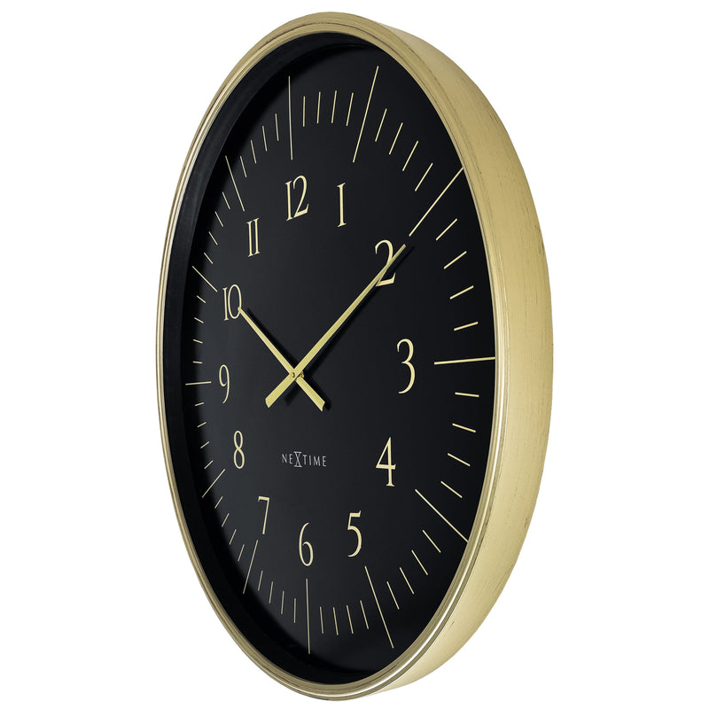 Wall Clock; Silent Clock; Designer Clock; Gift; NeXtime; Stylish Clock; Modern Clock; Black dial face; Arabic Index; Home Décor;