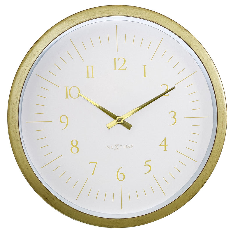 Wall Clock; Silent Clock; Designer Clock; Gift; NeXtime; Stylish Clock; Modern Clock; White dial face; Arabic Index; Home Décor;