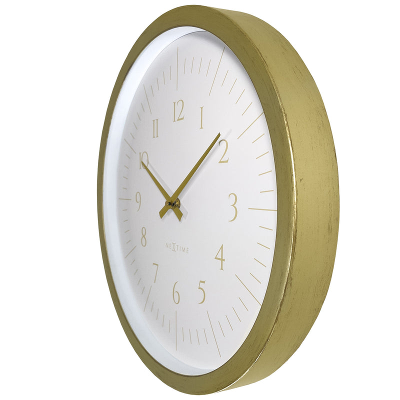 Wall Clock; Silent Clock; Designer Clock; Gift; NeXtime; Stylish Clock; Modern Clock; White dial face; Arabic Index; Home Décor;