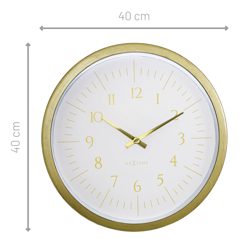 Wall Clock; Silent Clock; Designer Clock; Gift; NeXtime; Stylish Clock; Modern Clock; White dial face; Arabic Index; Home Décor;