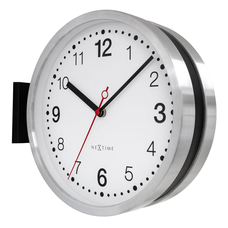 Wall Clock; Silent Clock; Designer Clock; Gift; NeXtime; Stylish Clock; Modern Clock; Arabic Index; Home Décor; Office Clock; Double Sided Clock