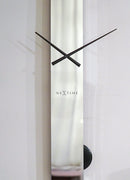 Horloge murale 30,5 cm-Silencieuse-Or/Chrome/Gris-Plastique-nXt 'Finesse'