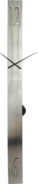 Horloge murale 30,5 cm-Silencieuse-Or/Chrome/Gris-Plastique-nXt 'Finesse'