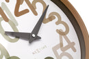 Wall clock 30cm-Silent-Plastic-NeXtime 'Big Number'