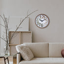 Wall clock 30cm-Silent-Plastic-NeXtime 'Big Number'