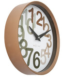 Wall clock 30cm-Silent-Plastic-NeXtime 'Big Number'