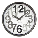 Wall clock 30cm-Silent-Plastic-NeXtime 'Big Number'