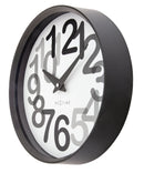 Wall clock 30cm-Silent-Plastic-NeXtime 'Big Number'