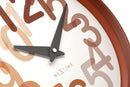 Wall clock 30cm-Silent-Plastic-NeXtime 'Big Number'