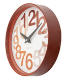 Wall clock 30cm-Silent-Plastic-NeXtime 'Big Number'