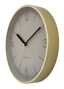 Wall clock 30cm-Silent-Aluminium-NeXtime 'Nova'