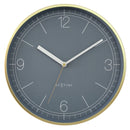 Wall clock 30cm-Silent-Aluminium-NeXtime 'Nova'