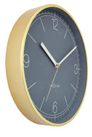 Wall clock 30cm-Silent-Aluminium-NeXtime 'Nova'